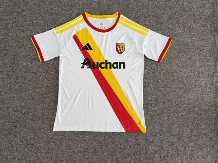 Maillot Lens Fan Version 2026-2027 RC Lens Third Away White Soccer Jersey Football Shirt