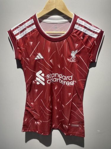 without Sleeve Women 2026-2027 Liverpool Home Soccer Jersey Girl Football Shirt