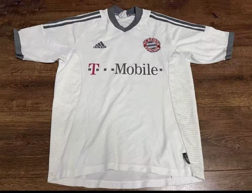 Retro Jersey 2002-2003 Bayern Munich MAKAAY 10 Third Away White Soccer Jersey Vintage Bayern Munchen Football Shirt