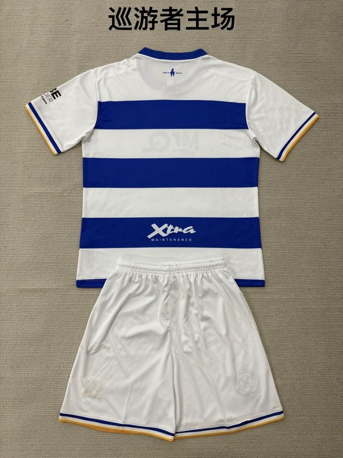Youth Uniform Kids Kit 2026-2027 Queens Park Rangers Home Soccer Jersey Shorts Child Football Set