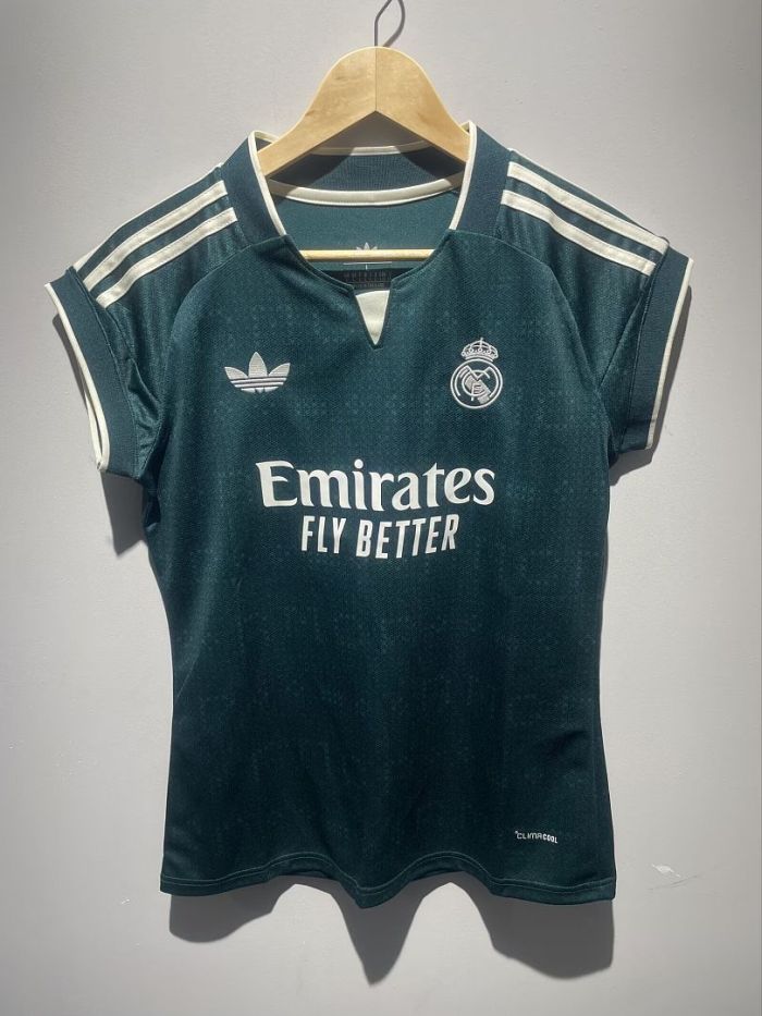 without Sleeve Women 2026-2027 Real Madrid Away Green Soccer Jersey Girl Football Shirt