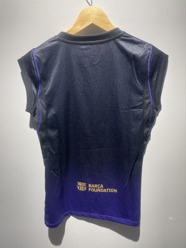 without Sleeve Women 2026-2027 Barcelona Away Black/Purple Soccer Jersey Girl Football Shirt