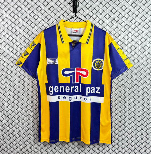 Retro Jersey 1993-1995 Club Atlético Rosario Central Home Soccer Jersey Vintage Football Shirt