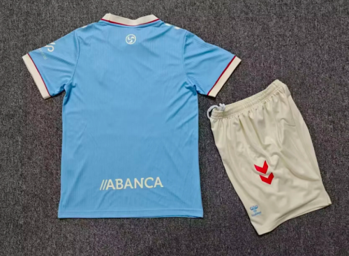 Youth Uniform Kids Kit 2026-2027 Celta Home Soccer Jersey Shorts Child Football Set