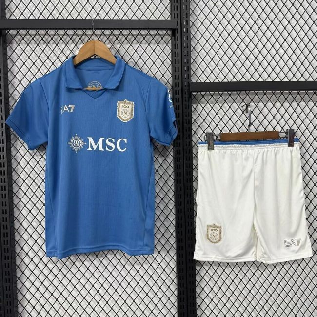 Adult Uniform 2026-2027 Calcio Napoli Home Football Shirt Shorts Napoles Soccer Jersey