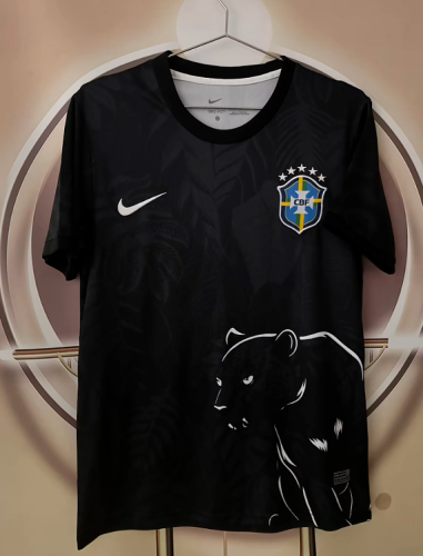 Fan Version 2026 Brazil Black Leopard Version Soccer Jersey Brasil Camisetas de Futbol