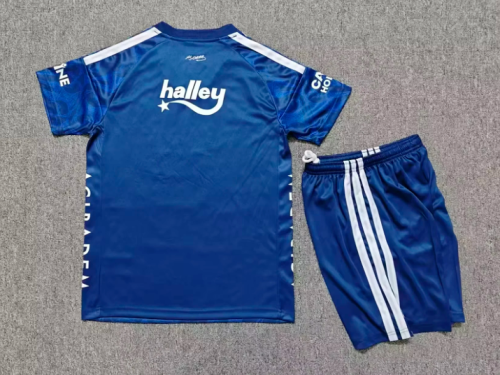 Youth Uniform Kids Kit 2026-2027 Fenerbahçe Third Away Blue Soccer Jersey Shorts Fenerbahce Child Football Set