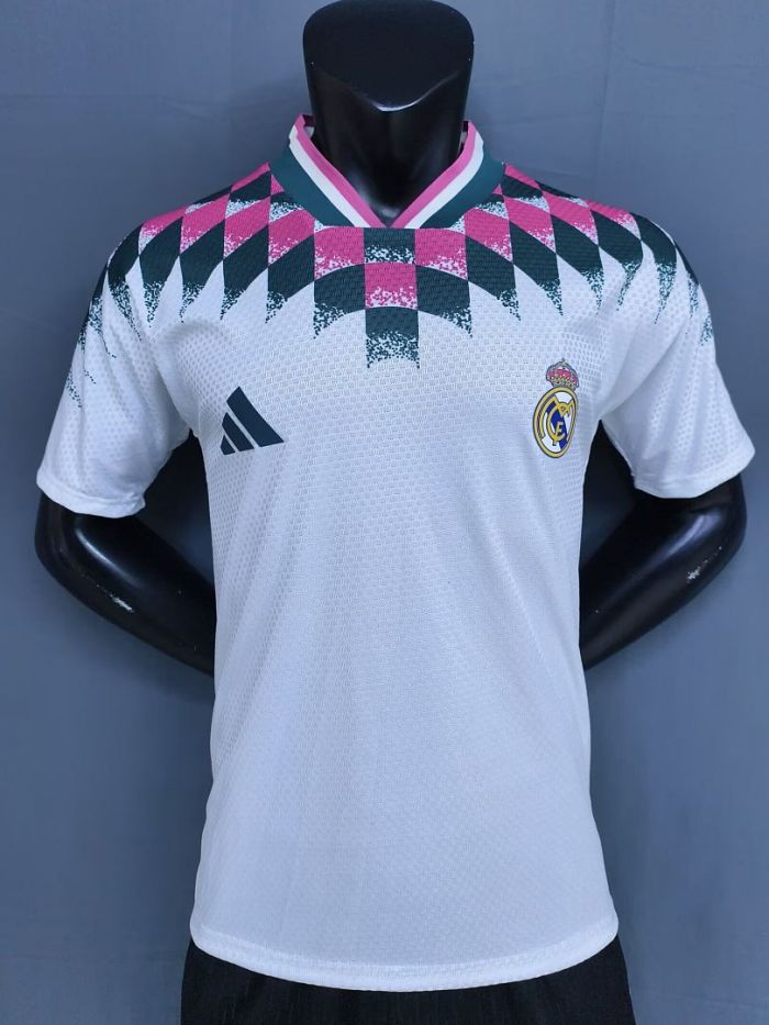 Player Version 2026-2027 Real Madrid Retro Model White Soccer Jersey Real Football Shirt