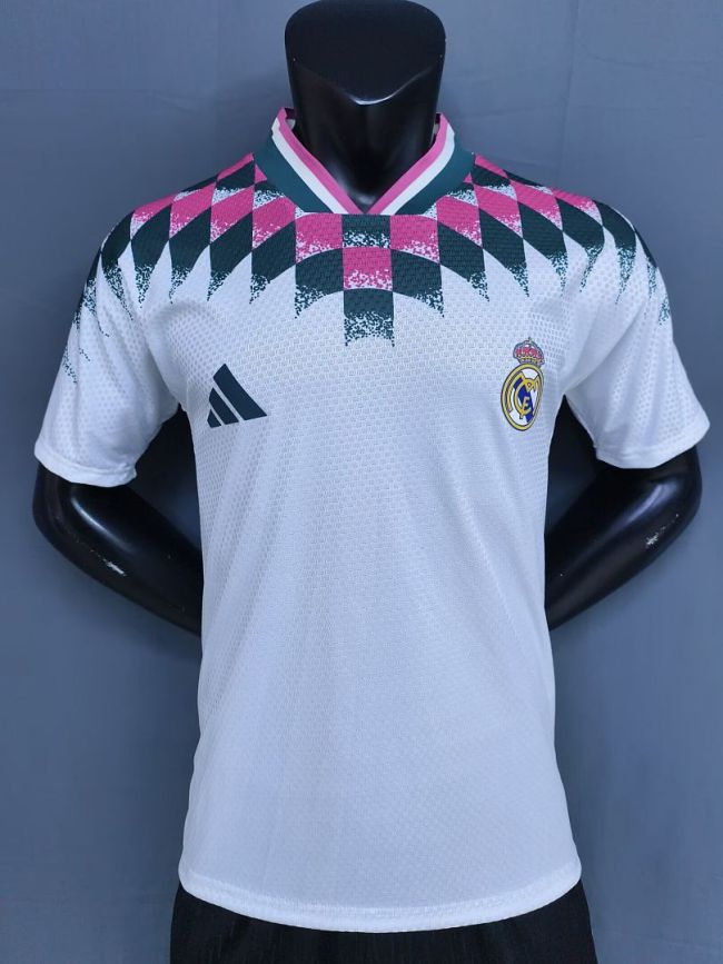 Player Version 2026-2027 Real Madrid Retro Model White Soccer Jersey Real Football Shirt