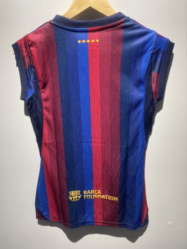 without Sleeve Women 2026-2027 Barcelona Home Soccer Jersey Girl Football Shirt