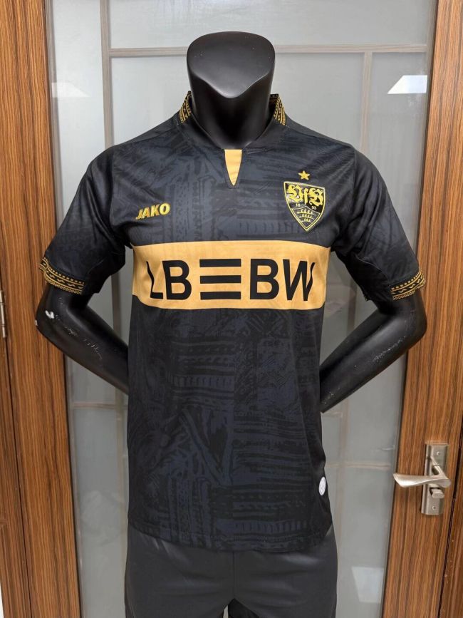 Fans Version 2026-2027 Stuttgart Black Goalkeeper Soccer Jersey Football Shirt