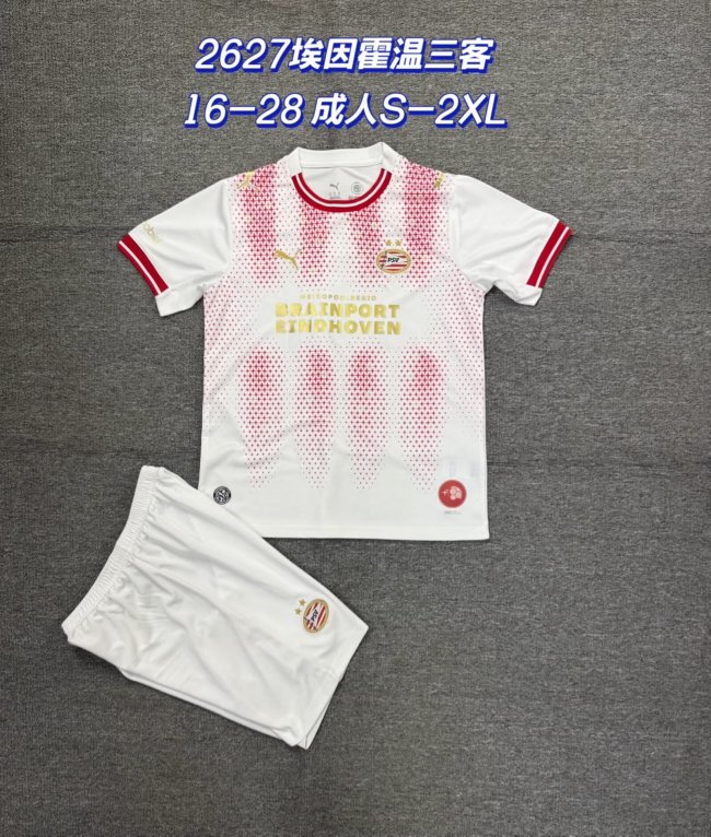 Adult Uniform 2026-2027 PSV Eindhoven Fourth Away Soccer Jersey Shorts Men's Football Kit