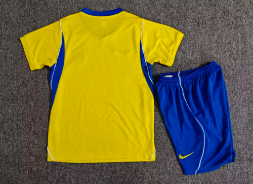 Youth Uniform Kids Kit 2026-2027 Birmingham Away Yellow Soccer Jersey Shorts Child Football Set