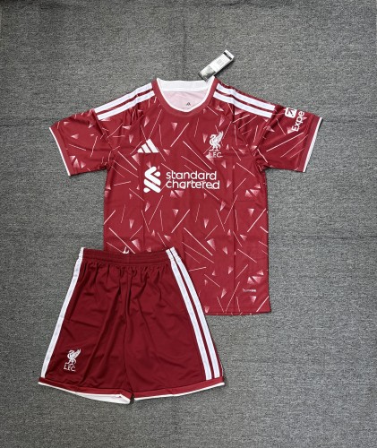 Adult Uniform 2026-2027 Liverpool Home Soccer Jersey Shorts Men's Football Kit