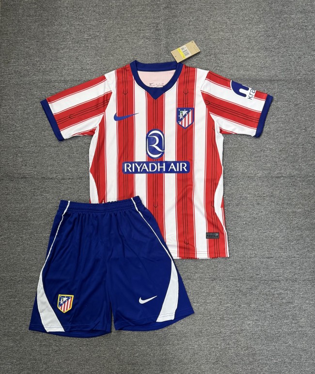 Adult Uniform 2026-2027 Atletico Madrid Home Soccer Jersey and Shorts Football Kits