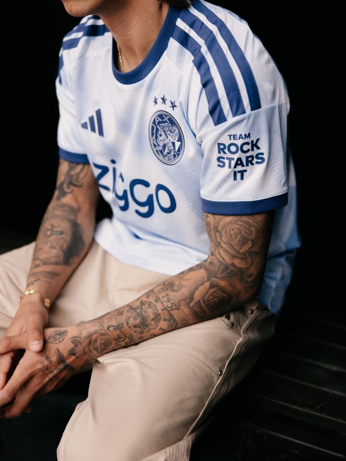 with Team Rock Stars It+Olympia Logo Fans Version 2026-2027 Ajax Third Away Soccer Jersey Football Shirt