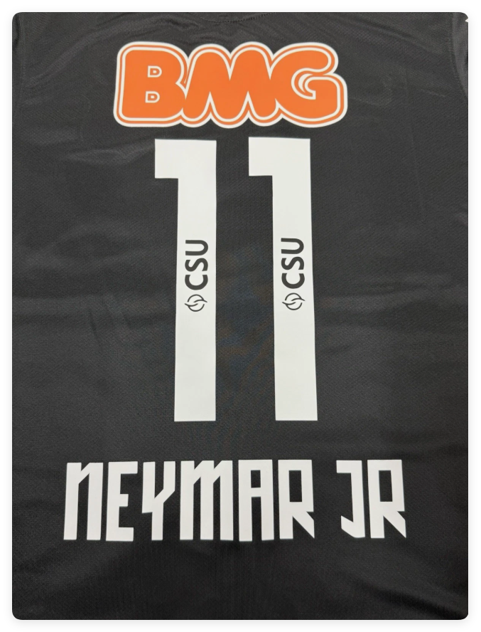 Retro Jersey 2012-2013 Santos NEYMAR JR 11 Black Soccer Jersey Vintage Football Shirt
