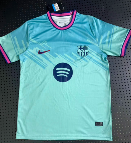 Barca Camisetas de Futbol Fans Version 2026-2027 Barcelona Green Soccer Training Jersey
