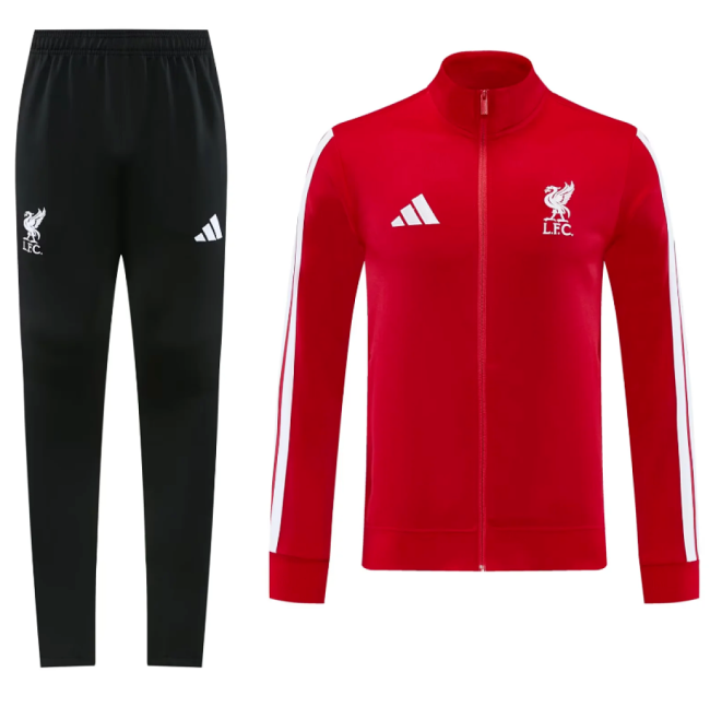 2026-2027 Liverpool Red/White Soccer Tracksuit Jacket Football Jacket and Pants