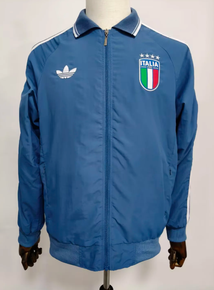 2026-2027 Italy Blue Soccer Windbreaker Jacket Football Jacket