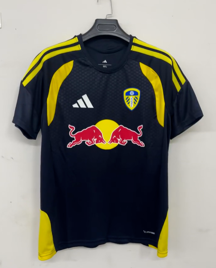 Fan Version 2026-2027 Leeds United Black/Yellow Soccer Training Jersey Football Shirt