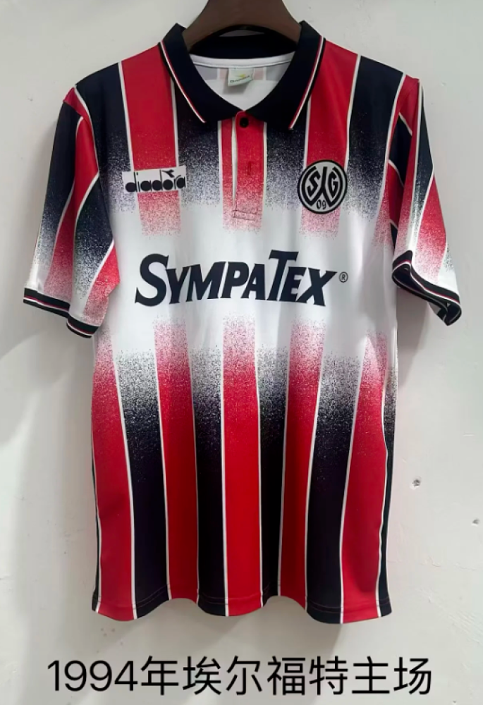 Retro Jersey 1994 FC Rot-Weiss Erfurt Home Soccer Jersey Vintage FC Rot-Weiß Erfurt Football Shirt