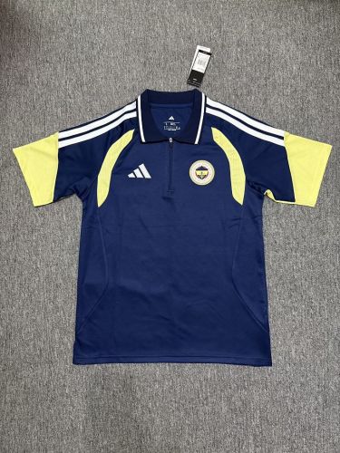 Fan Version 2026-2027 Fenerbahce Dark Blue Soccer Polo Fenerbahçe Football Shirt