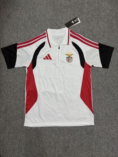 Fan Version 2026-2027 Benfica White Soccer Polo Football Shirt