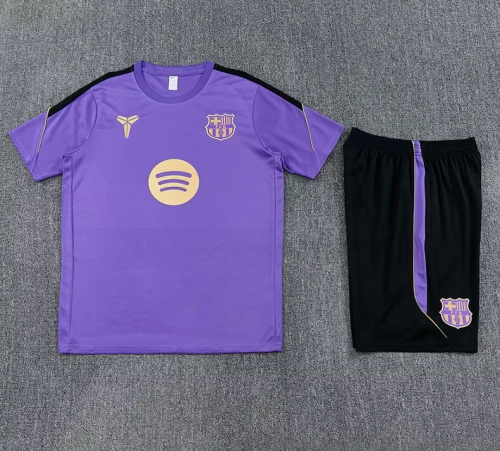 Adult Uniform 2026-2027 Barcelona Purple Soccer Training Jersey and Shorts Football Kits
