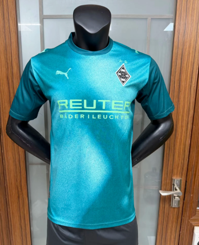 Player Version 2026-2027 VfL Borussia Mönchengladbach Third Away Green Soccer Jersey Football Shirt