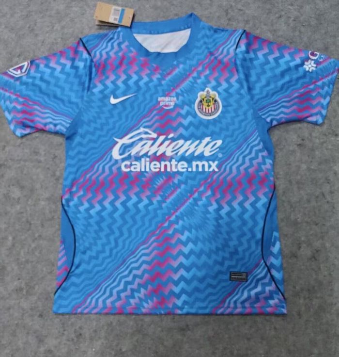 Fan Version 2026-2027 Chivas Blue Goalkeeper Soccer Jersey Football Shirt