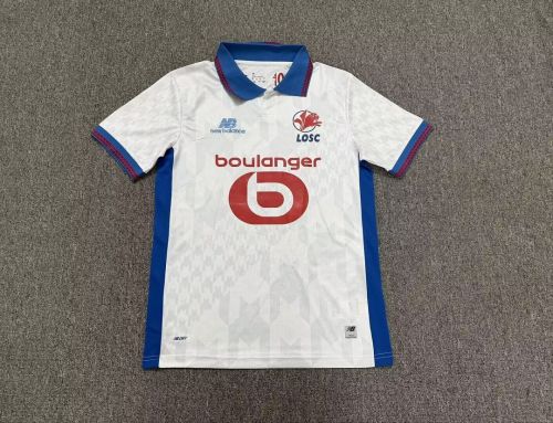 Fans Version 2026-2027 Lille Away White Soccer Jersey Football Shirt