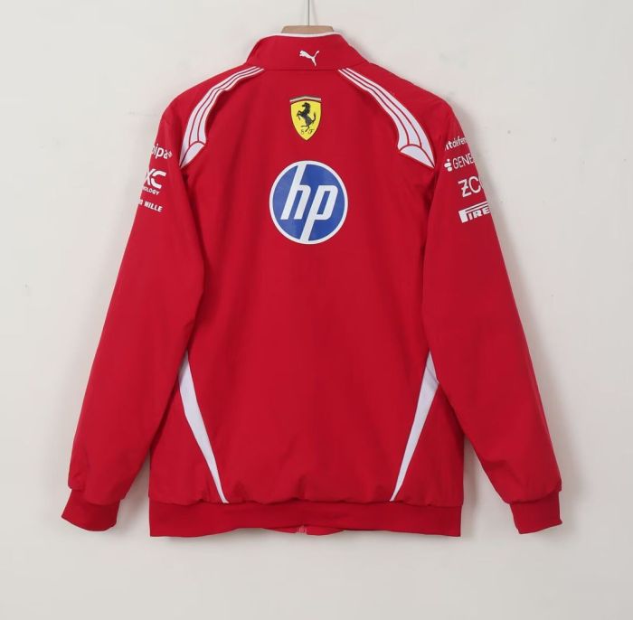2026-2027 Ferrari Red/White Racing Jacket