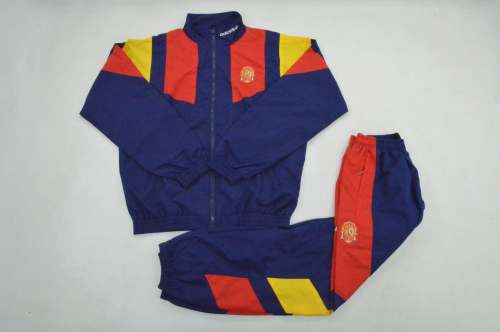 2026-2027 Spain Dark Blue EQT Model Soccer Windbreaker Tracksuit Jacket Football Jacket and Pants