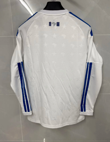Long Sleeve Fan Version 2026-2027 Cruzeiro Away White Football Shirt Soccer Jersey