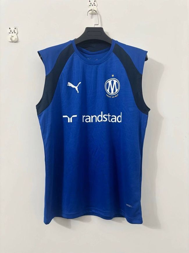 Fan Version 2026-2027 Olympique de Marseille Blue Soccer Vest Football Shirt