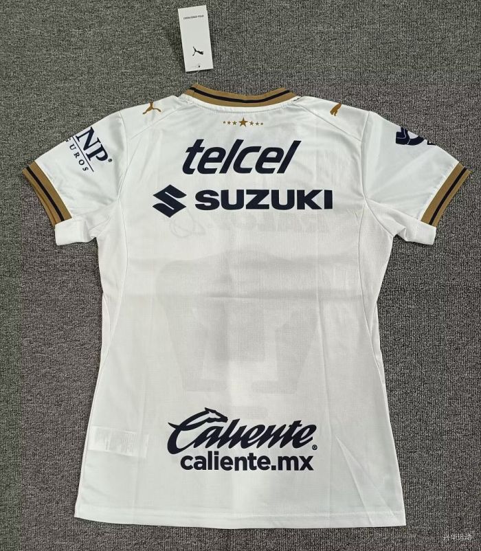 Women 2026-2027 Pumas Away White Soccer Jersey Girl Football Shirt