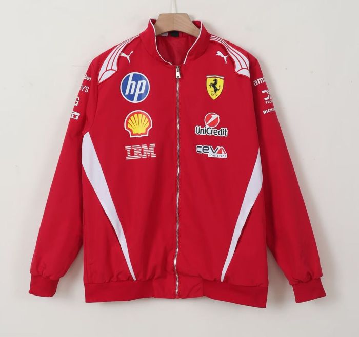 2026-2027 Ferrari Red/White Racing Jacket