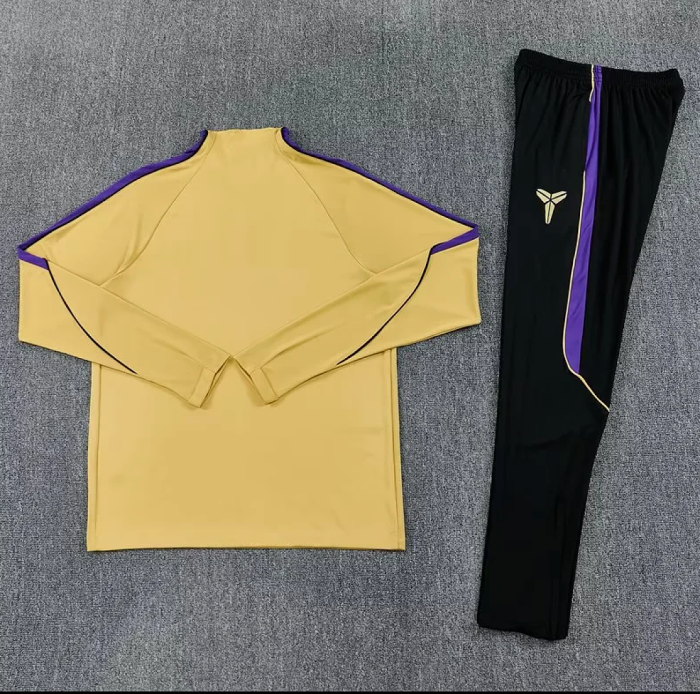 2026-2027 Barcelona Yellow Soccer Training Sweater and Pants Football Kit