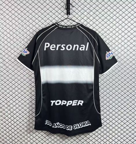 Retro Jersey 2002 Club Olimpia Away Black Soccer Jersey Olímpia Futebol Clube Vintage Football Shirt