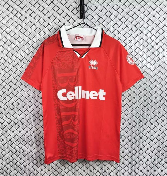 Retro Jersey 1996-1997 Middlesbrough Home Soccer Jersey Vintage Football Shirt