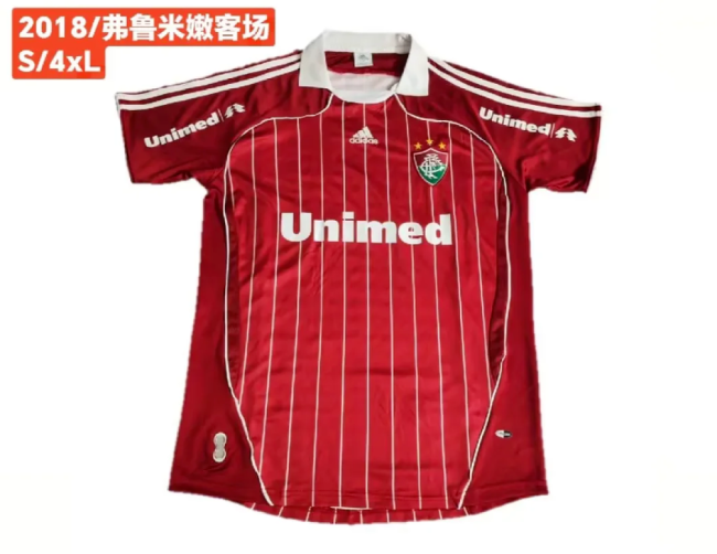 Retro Jersey 2018 Fluminense Away Red Soccer Jersey Vintage Football Shirt