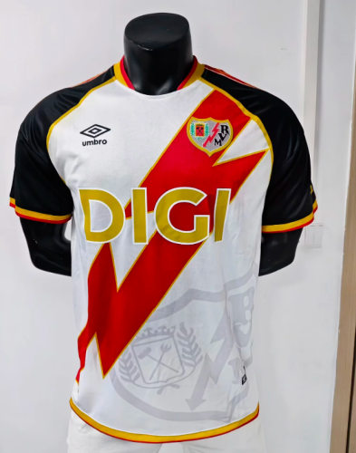 Fans Version 2026-2027 Rayo Vallecano Home Soccer Jersey Football Shirt