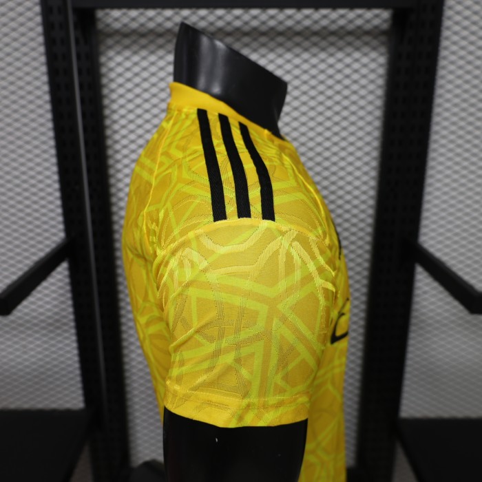 Player Version 2026-2027 Real Madrid Yellow Goalkeeper Soccer Jersey Real Football Shirt