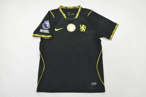 with Club World Cupa Badge Fan Version 2026-2027 Chelsea Away Black Soccer Jersey Football Shirt