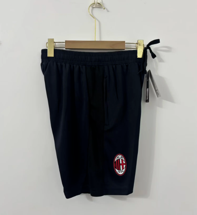 Fan Version 2026-2027 Ac Milan Black Soccer Training Shorts Football Shorts