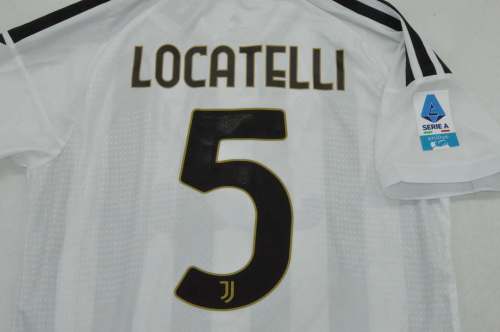 with Serie A Patch Maillot Juve Shirt Fans Version 2026-2027 Juventus LOCATELLI 5 Home Soccer Jersey Football Shirt