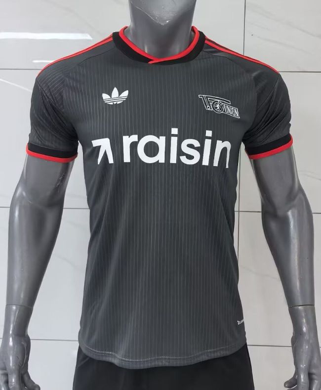 Fan Version 2026-2027 Union Berlin Away Black Soccer Jersey Football Shirt