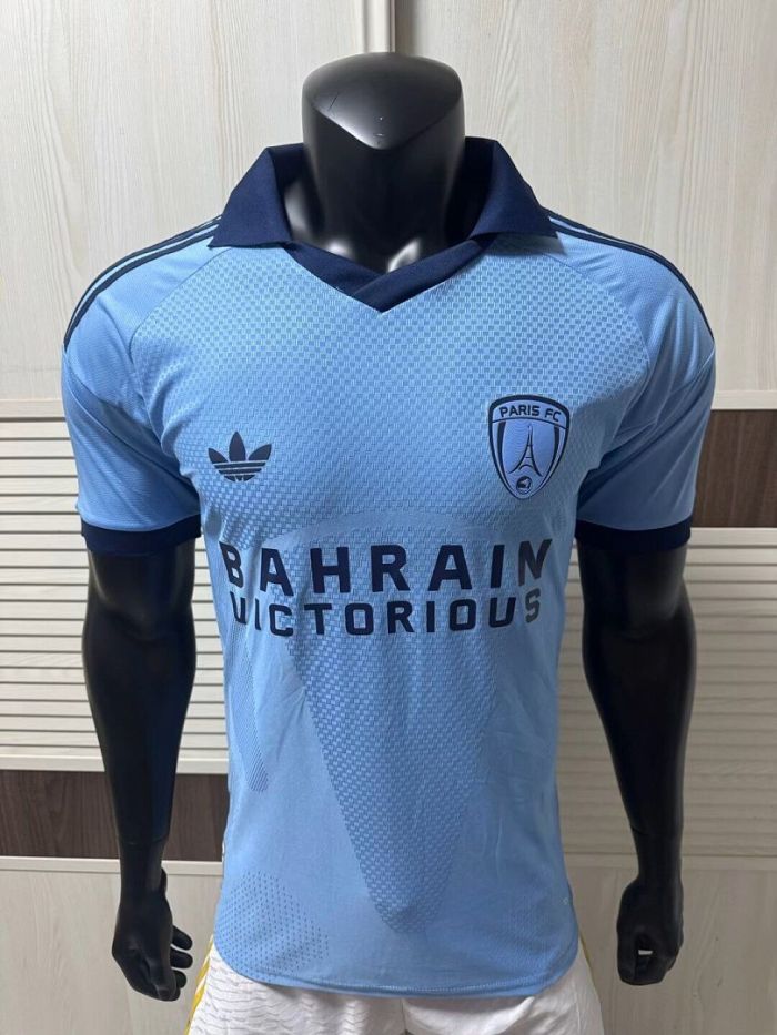 Player Version 2026-2027 Paris FC Away Blue Soccer Jersey Football Maillot