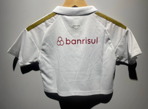 Women 2026-2027 Brasil Internacional Away White Crop Soccer Shirt Girl Football Jersey